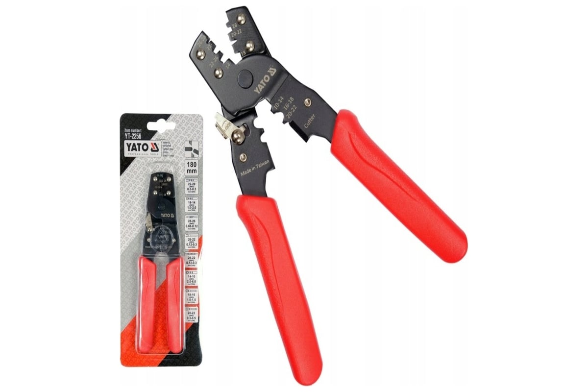 Инструмент для обжима и зачистки проводов YATO YT-2256 - выгодная цена ...