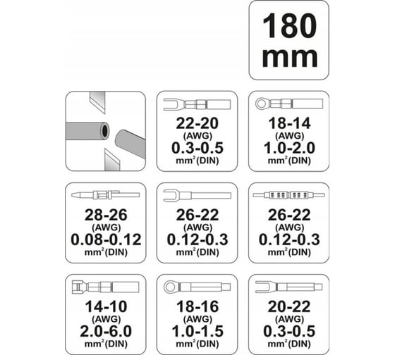 Инструмент для обжима и зачистки проводов YATO YT-2256 - выгодная цена ...