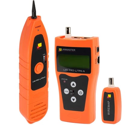 Кабельный тестер LANMASTER с измерением длины с трассировкой кабельных линий LAN-PRO-L/TPK-N