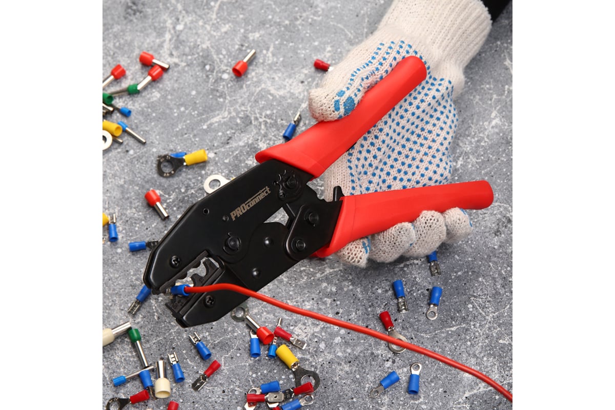 Кримпер для обжима гильз PROCONNECT 1.5-10.0 кв.мм 12-3016-4 - выгодная ...