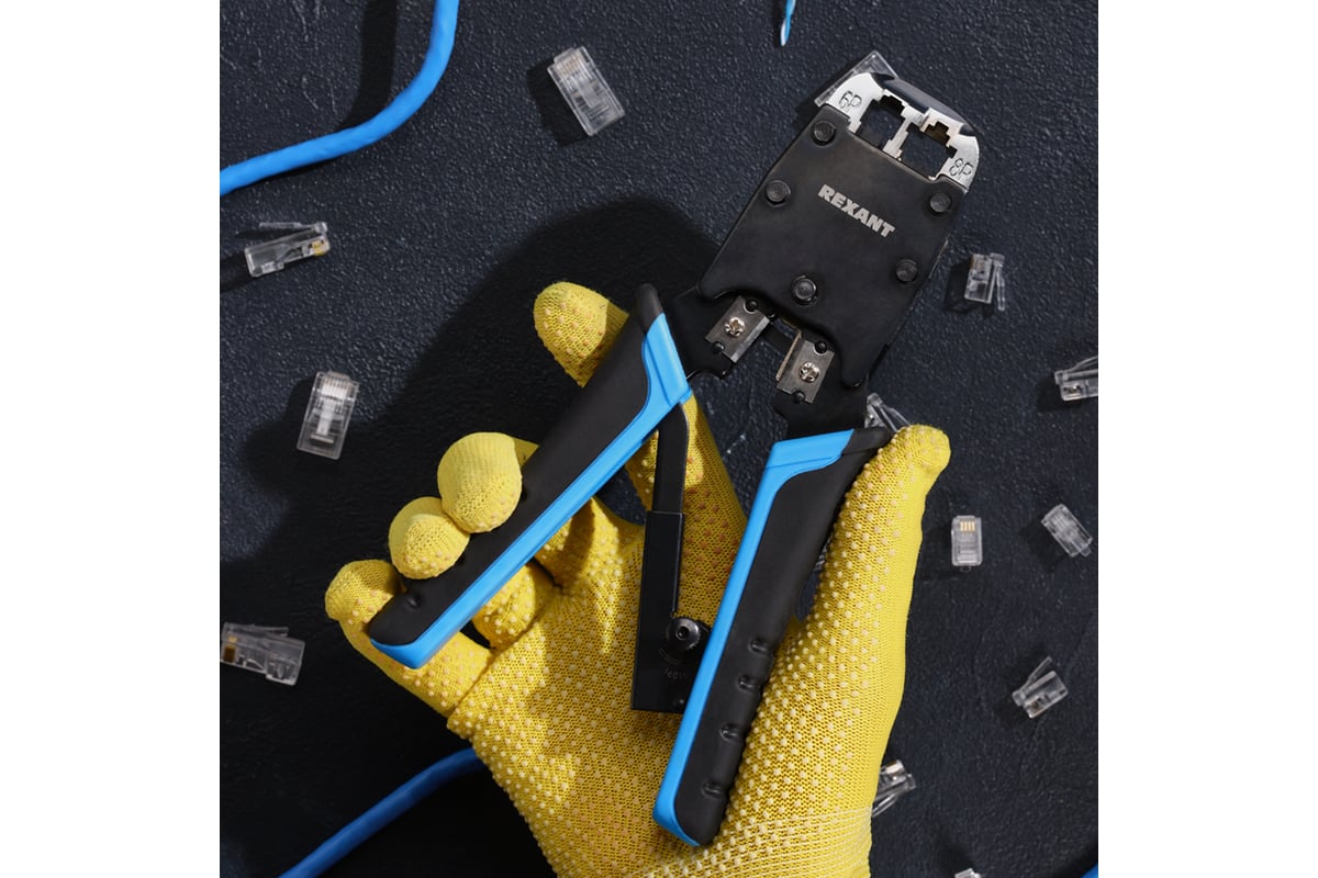Кримпер для обжима REXANT HT-500R 8P8C, 6P4C 12-3434-1 - выгодная цена ...