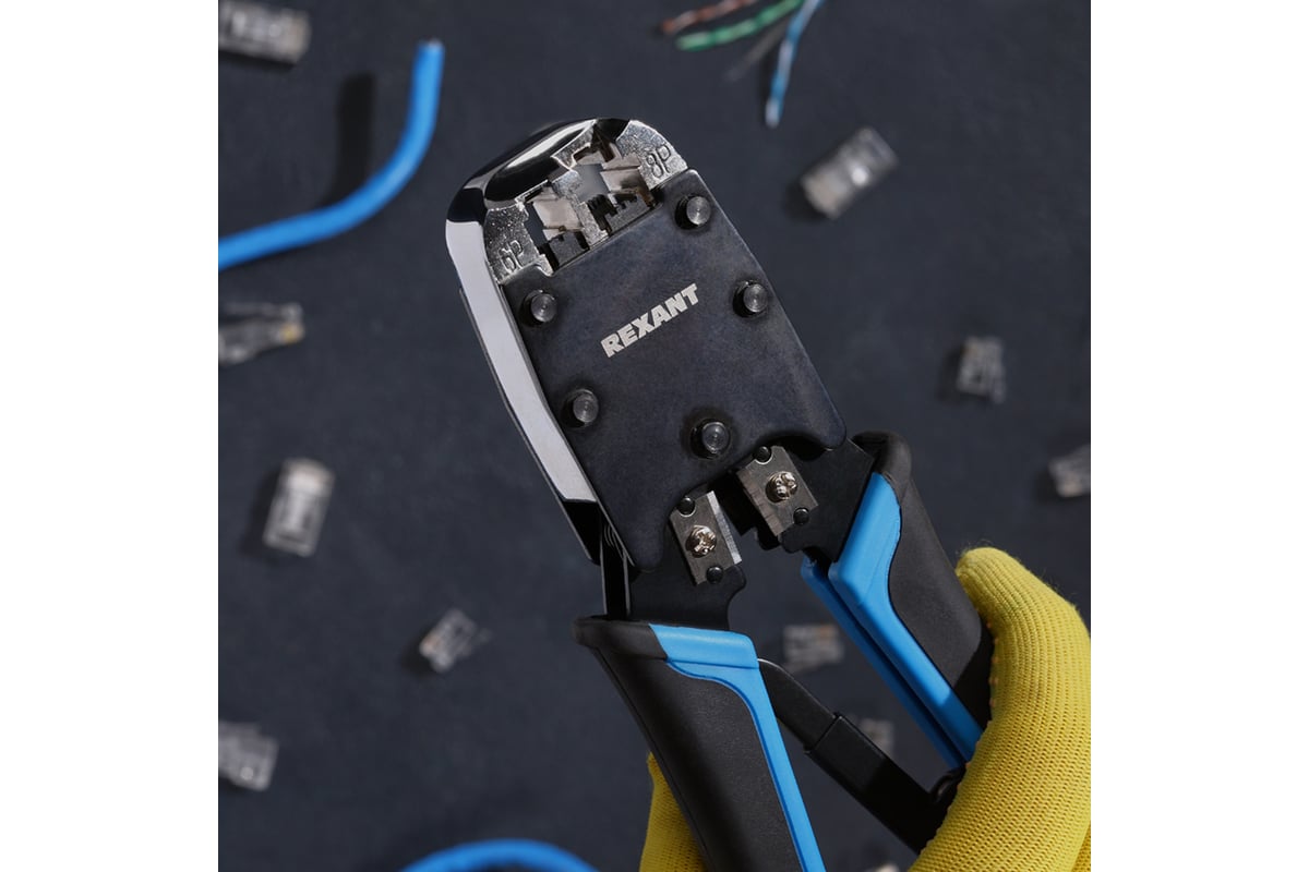 Кримпер для обжима REXANT HT-500R 8P8C, 6P4C 12-3434-1 - выгодная цена ...