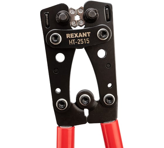 Кримпер REXANT HT-2515 для обжима силовых наконечников и гильз 6, 10, 16, 25, 35, 50 кв.мм 12-3055