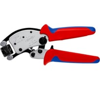 Пресс-клещи для контактных гильз Knipex din 46228 1+4, обжим:трапециевидный, 0.14-10.0 мм2 KN-975319SB