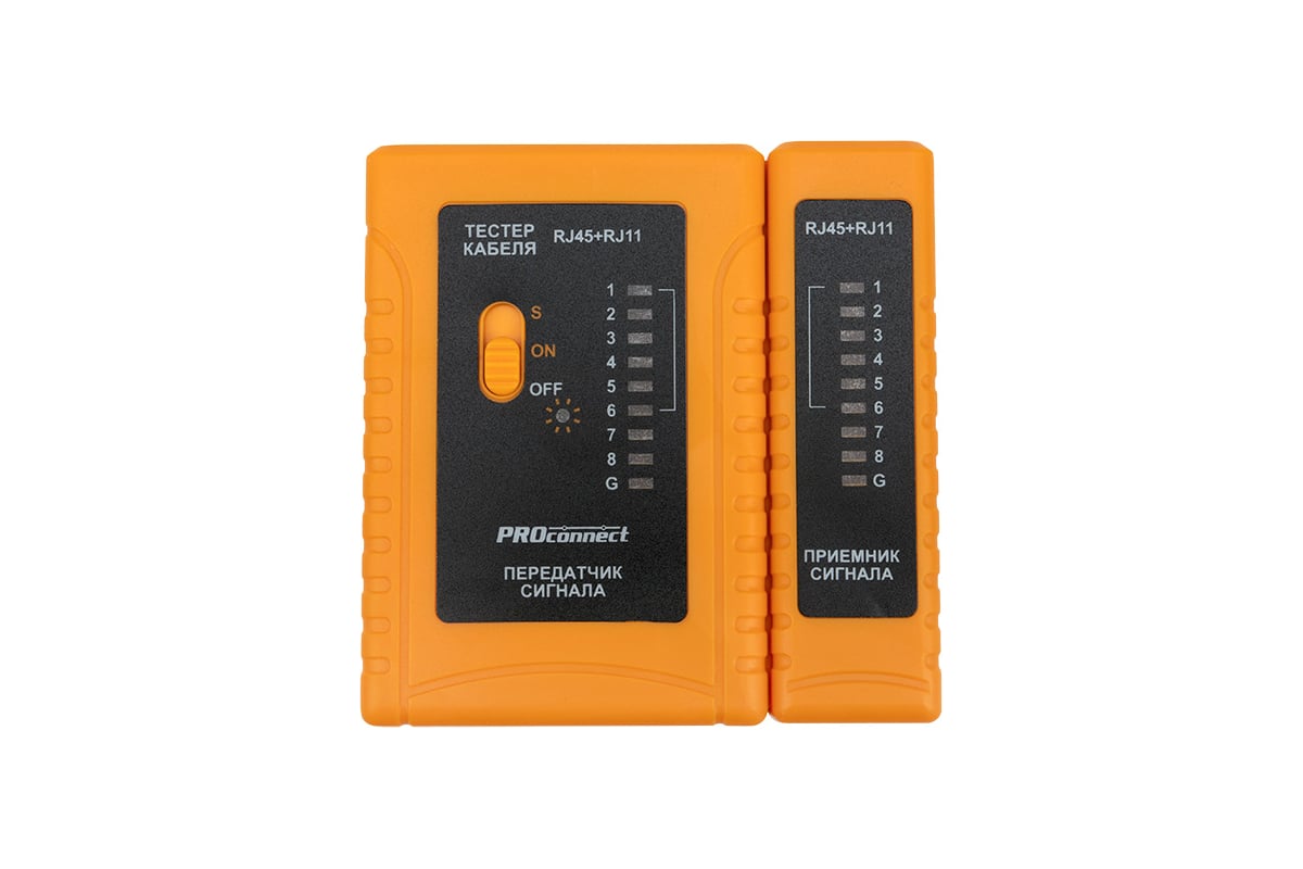 Тестер кабеля PROCONNECT RJ-45+RJ-11 468 12-1006-4 - выгодная цена ...