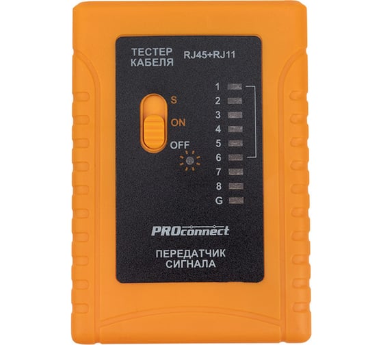 Тестер кабеля PROCONNECT RJ-45+RJ-11 468 12-1006-4