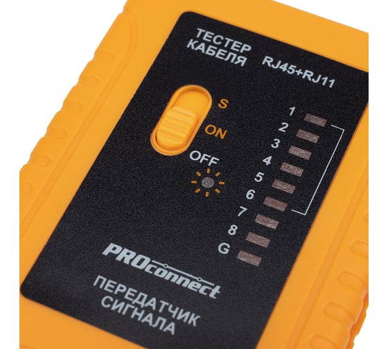Тестер кабеля PROCONNECT RJ-45+RJ-11 468 12-1006-4