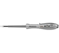 Пробник напряжения Wiha 34745 110-250в softfinish прозрачный, с зажимом, шлиц 3x60 мм wih34745