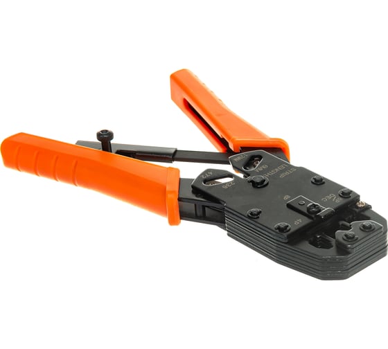 Обжимные клещи Telecom HT-200R/2008R RJ-45, RJ-11, RJ-12 (UTP), 4P/6P/8P, LD110 HT-200R/2008R