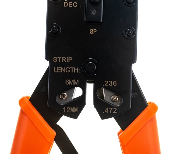 Обжимные клещи Telecom HT-200R/2008R RJ-45, RJ-11, RJ-12 (UTP), 4P/6P/8P, LD110 HT-200R/2008R