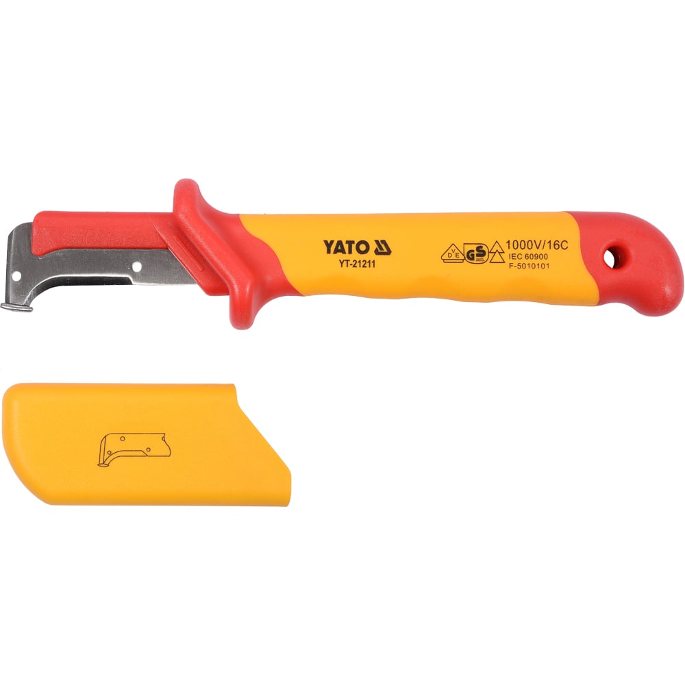 Нож для снятия изоляции YATO диэлектрический VDE YT-21211 - выгодная ...