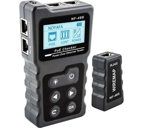 Кабельный тестер устройств с питанием по витой паре NOYAFA NF-488