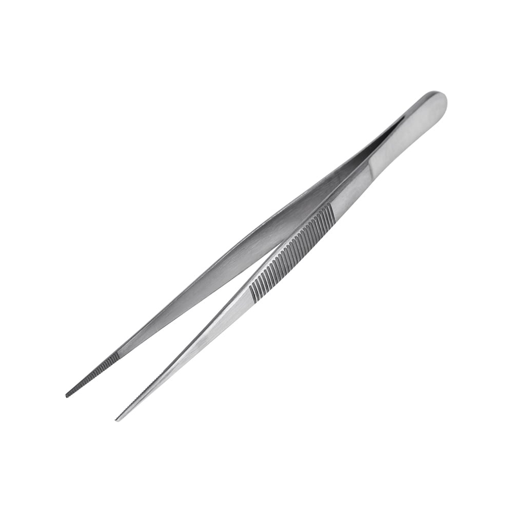 Пинцет REXANT прямой, узкий, рифленый 145 мм ПРОФИ 12-0346 - выгодная ...