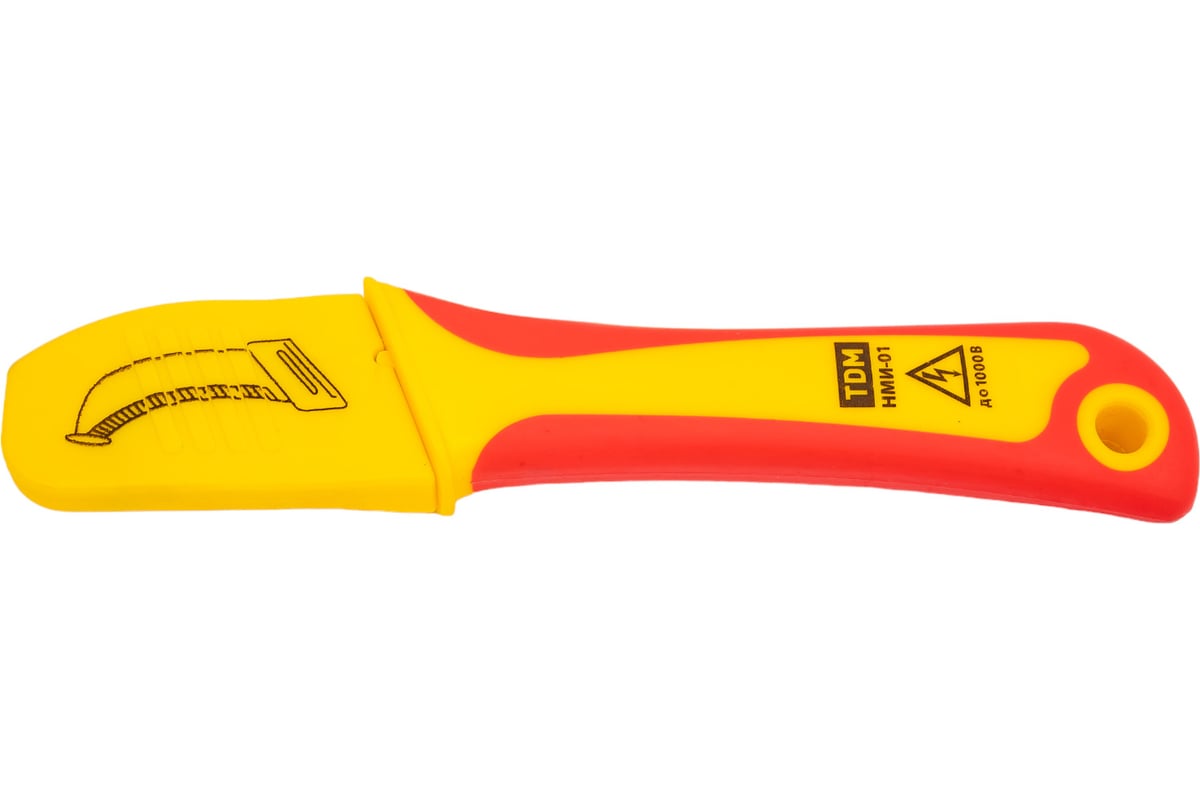 Диэлектрический монтерский нож с пяткой TDM НМИ-01 "ЭкспертЭлектрик ...
