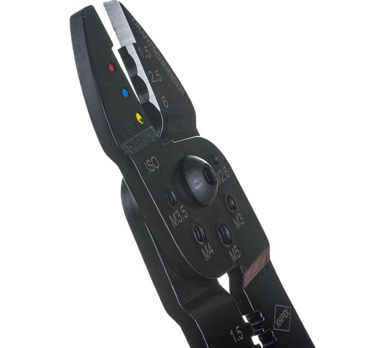 Пресс-клещи для резки и зачистки кабеля KNIPEX 3 гнезда KN-9722240SB