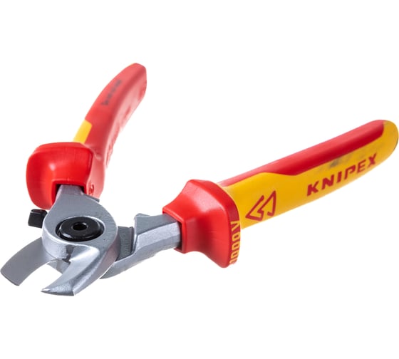 Кабелерез KNIPEX VDE, пружина, рез: кабель 15 мм, 50 мм, AWG 10, L-165 мм KN-9526165SB