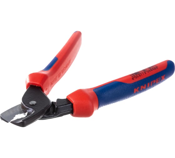 Кабелерез KNIPEX StepCut ступенчатый рез, кабель д. 15 мм, 50 кв.мм,  L-160 мм, двухкомпонентные рукоятки KN-9512160