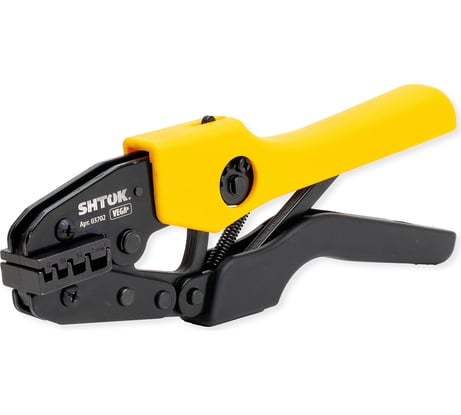 Пресс-клещи SHTOK ПК-23+, матрица, профиль трапеция, 10-25 мм, серия VEGA 03702