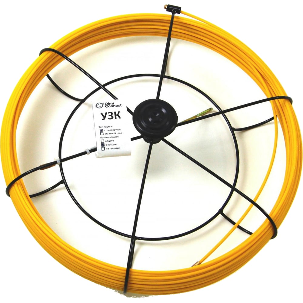 Протяжка для кабеля мини OlmiOn УЗК d=4,5 мм L=100 м в кассете №2 ...