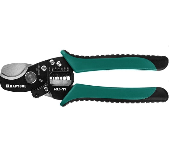 Кабелерез KRAFTOOL RC-11 d-11 мм, 0.5-6 мм2, съемник изоляции 22696-2