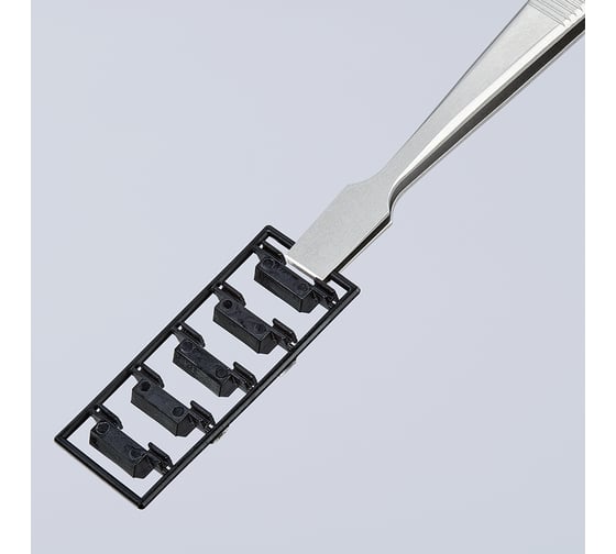 Пинцет универсальный Knipex нержавеющая сталь, 120 мм, гладкие прямые тупые губки KN-920105