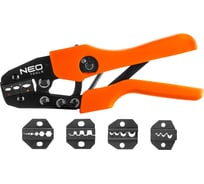Клещи для обжима концов втулок NEO Tools набор из 5 губок 01-537