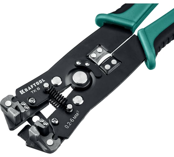 Стриппер KRAFTOOL TK-6 автоматический, многофункциональный, 0.2 - 6 мм2, 22635
