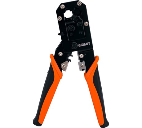 Кримпер для обжима телефонных и компьютерных клемм Gigant RJ11, RJ12, RJ45 GCCT-1