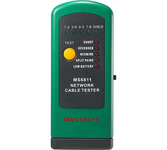 Тестер кабеля MASTECH MS6811 замыкание, обрыв, идентиф. в многож. кабелях 00-00000254 1