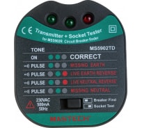 Детектор автоматических выключателей, тестер розеток MASTECH MS5902RTD 00-00000753