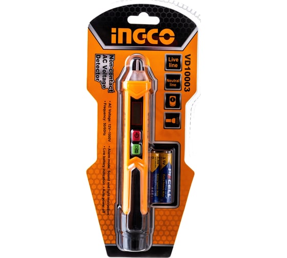 Индикаторная бесконтактная отвертка INGCO 1000 В VD10003