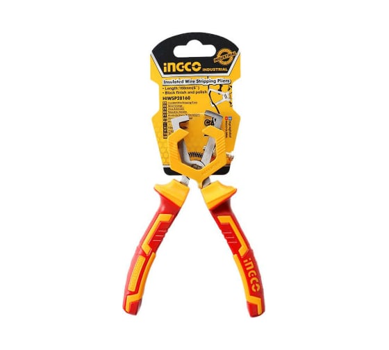 Стриппер для зачистки проводов диэлектрический INGCO 160мм INDUSTRIAL HIWSP28160 1