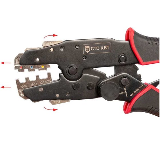 Пресс-клещи с набором матриц КВТ CTD+5 серия QUICK PRO 101859