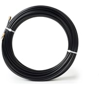 Нейлоновая кабельная протяжка HLT НКП диаметр 4мм длина 15М с наконечниками черная 084-18-009