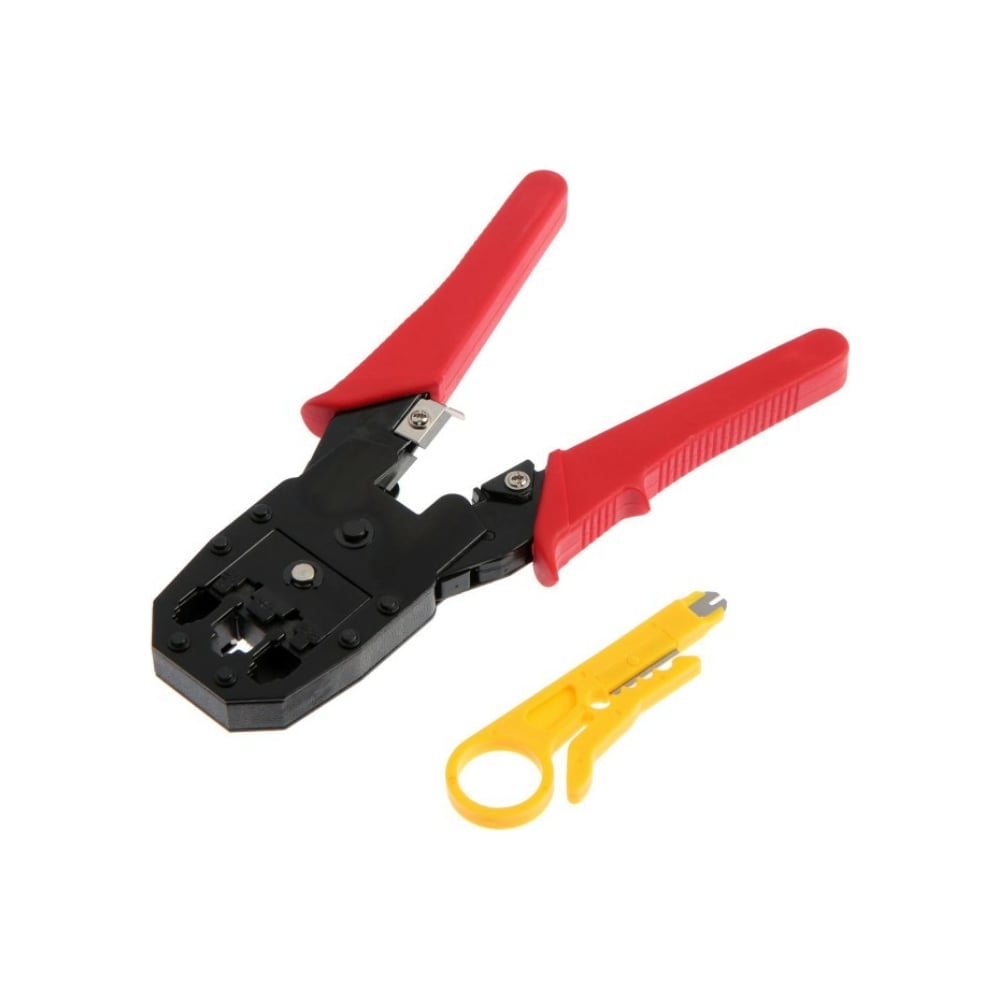 Кримпер для обжима компьютерных и телефонных клемм LOM 200 мм, RJ-45 ...