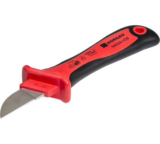 Нож с прямым лезвием NORGAU VDE, 215 мм, тип N4534-VDE 067367014