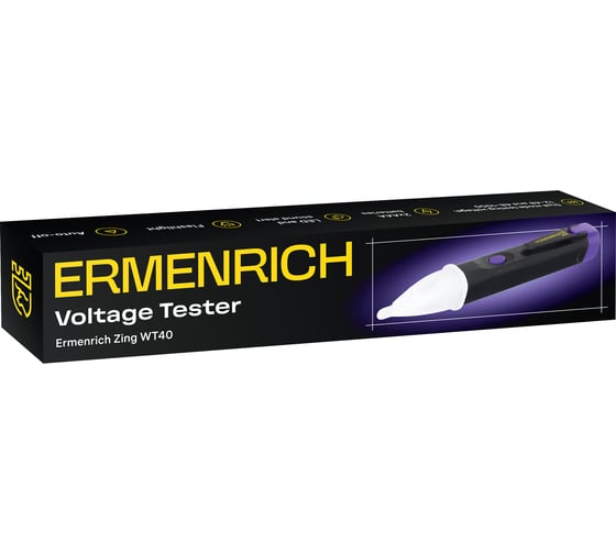 Индикатор напряжения Ermenrich (Эрменрих) Zing WT40, фиолетовый 83820