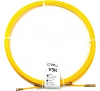 Протяжка стальная OlmiOn, с нейлоновым покрытием, d=4,5 мм L=80 м в бухте, жёлтый СТ-Б-4,5/80