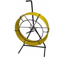 Протяжка стальная OlmiOn с нейлоновым покрытием, d=4,5 мм, L=60 м, в кассете №2, жёлтый CТ-К2-4,5/60