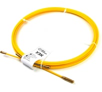 Протяжка стальная OlmiOn, с нейлоновым покрытием, d=4,5 мм L=3 м в бухте, жёлтый СТ-Б-4,5/3