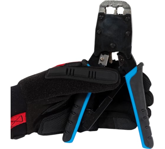 Кримпер для обжима разъемов RIPO TOS229 HT-500R профессиональный, RJ45, 8P8C, RJ12, 6P6C, RJ11, 6P4C, 4P4C и 4P2C 009-100003