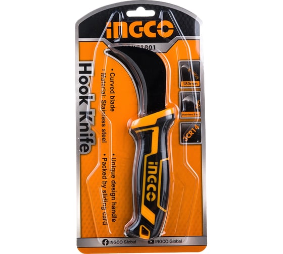 Нож монтажника INGCO 180 мм. HPK81801 1