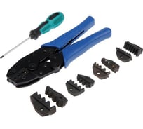 Пресс-клещи в сумке TUNDRA, 5 матриц + отвертка, для опрессовки наконечников проводов 4476074