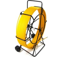 Протяжка для кабеля OlmiOn мини УЗК d=9 мм L=100 м на тележке, желтый СП-Т1-9/100