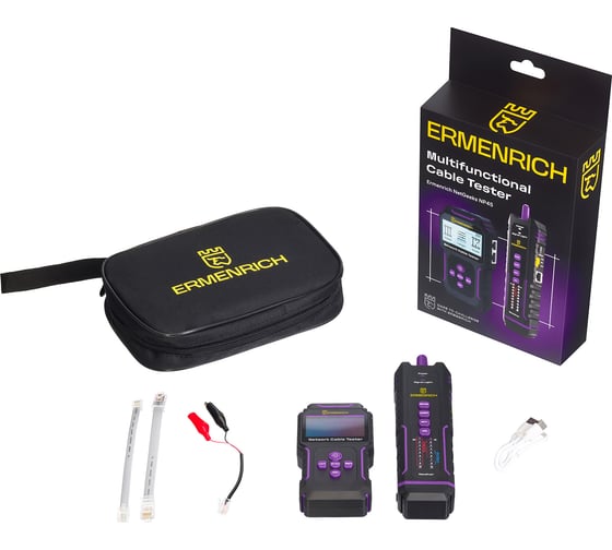Многофункциональный кабельный тестер Ermenrich (Эрменрих) NetGeeks NP45 84554