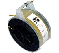 Протяжка стальная, Связьсервис с нейлоновым покрытием, d=3,5 мм L=15 м в пластиковом боксе, цвет красный 4687206276611