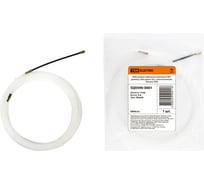 Нейлоновая кабельная протяжка TDM ELECTRIC НКП диаметр 3мм, длина 5м, с наконечниками, белая SQ0590-0001