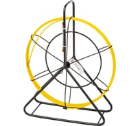 Протяжка для кабеля мини OlmiOn УЗК d=4,5 мм L=10 м в кассете №4, желтый СП-К4-4,5/10