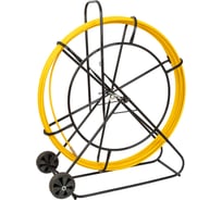 Протяжка для кабеля мини OlmiOn УЗК d=11 мм L=50 м на тележке №5, желтый СП-Т-11/50