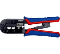 Пресс-клещи для штекеров KNIPEX RJ (Western), 2 гнезда, RJ 11/12, RJ 45, 190 мм, KN-975110SB